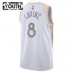 Chicago Bulls Trikot Zach Lavine Nike 2024-25 City Edition Weiß Swingman - Kinder